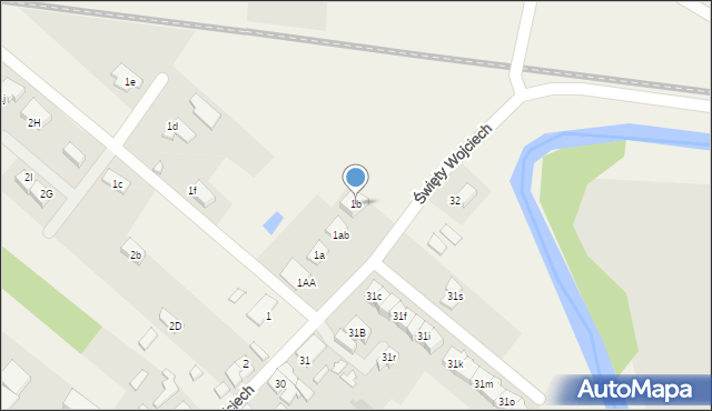 Święty Wojciech, Święty Wojciech, 1b, mapa Święty Wojciech