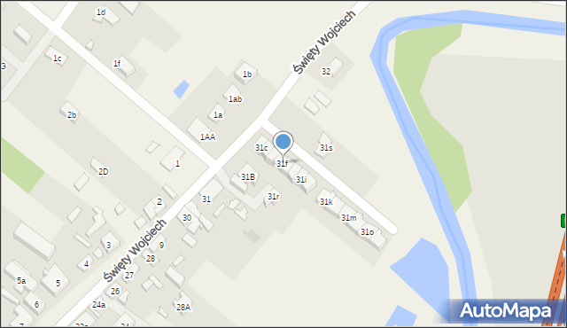 Święty Wojciech, Święty Wojciech, 31f, mapa Święty Wojciech
