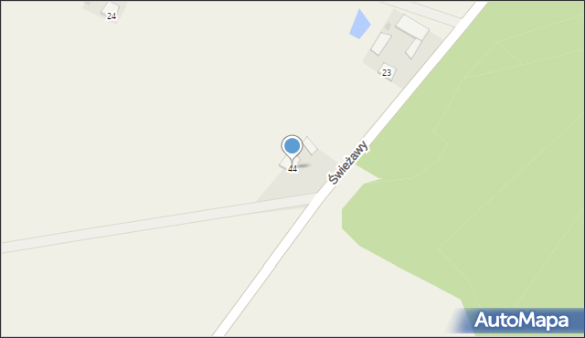 Świeżawy, Świeżawy, 44, mapa Świeżawy