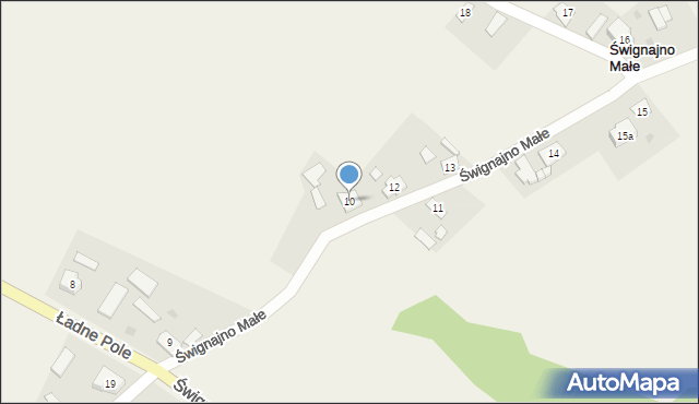 Śwignajno Małe, Śwignajno Małe, 10, mapa Śwignajno Małe