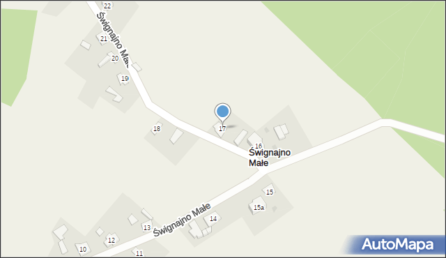 Śwignajno Małe, Śwignajno Małe, 17, mapa Śwignajno Małe