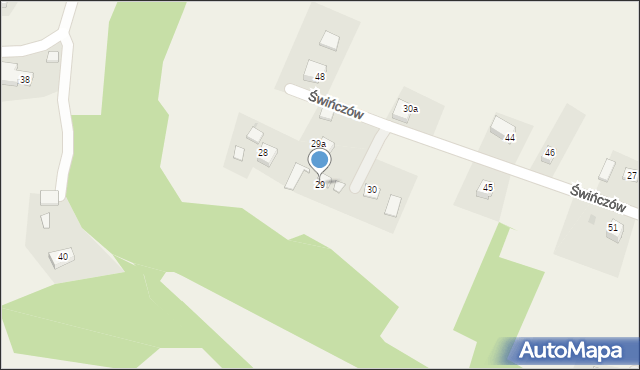 Świńczów, Świńczów, 29, mapa Świńczów