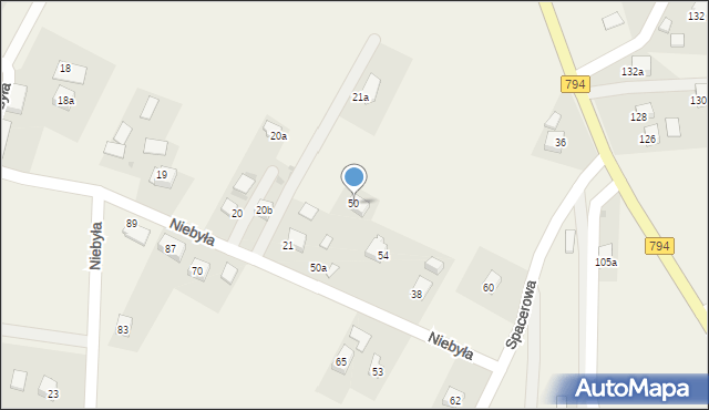 Świńczów, Świńczów, 50, mapa Świńczów