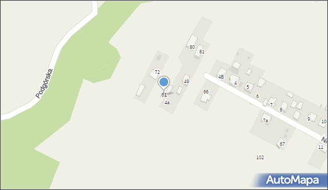 Świńczów, Świńczów, 61, mapa Świńczów