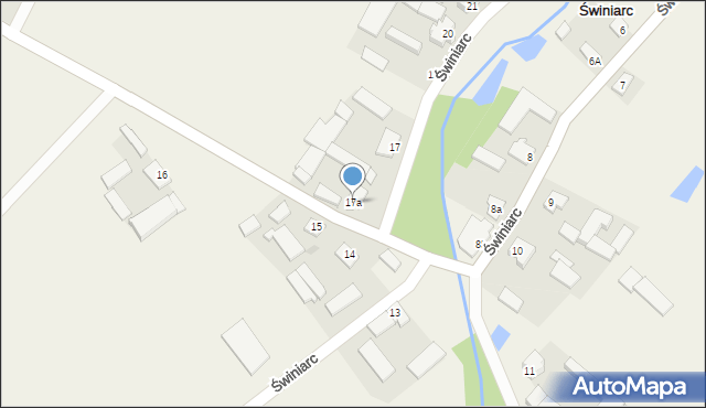 Świniarc, Świniarc, 17a, mapa Świniarc