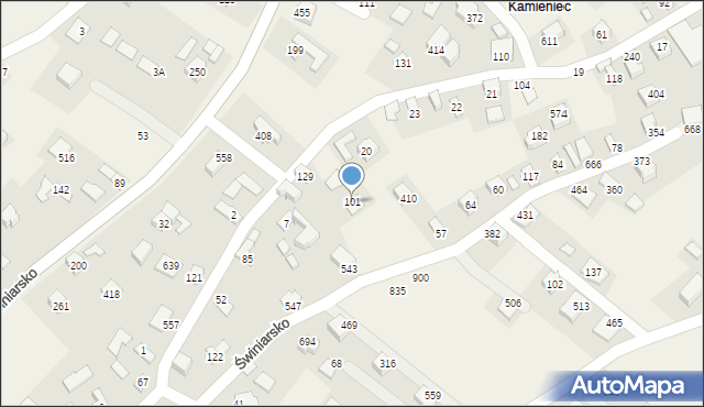 Świniarsko, Świniarsko, 101, mapa Świniarsko