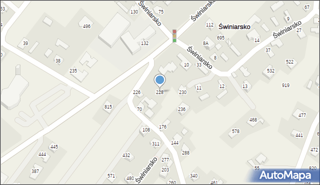 Świniarsko, Świniarsko, 228, mapa Świniarsko