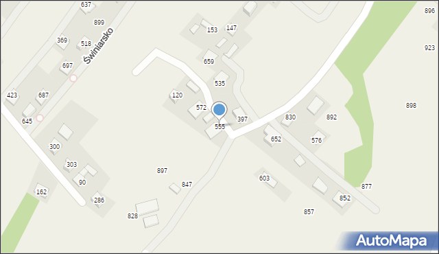 Świniarsko, Świniarsko, 555, mapa Świniarsko