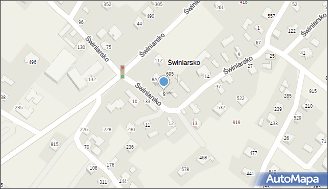 Świniarsko, Świniarsko, 8, mapa Świniarsko
