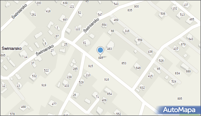 Świniarsko, Świniarsko, 845, mapa Świniarsko