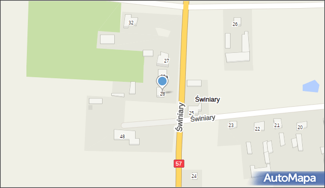 Świniary, Świniary, 28, mapa Świniary