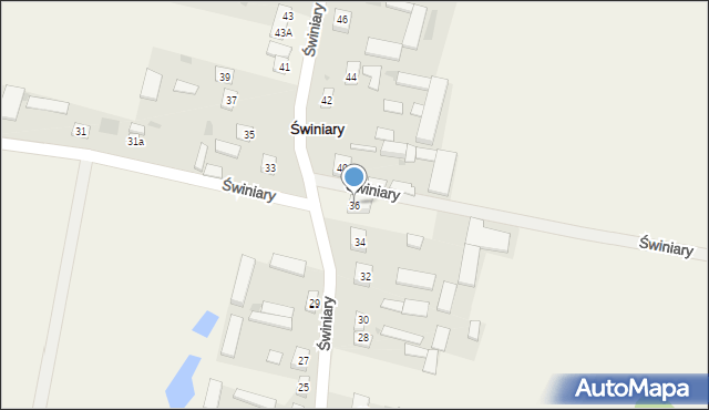 Świniary, Świniary, 36, mapa Świniary