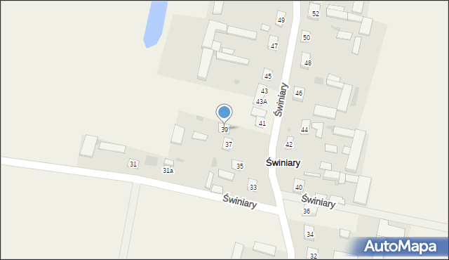 Świniary, Świniary, 39, mapa Świniary