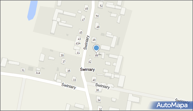 Świniary, Świniary, 44, mapa Świniary