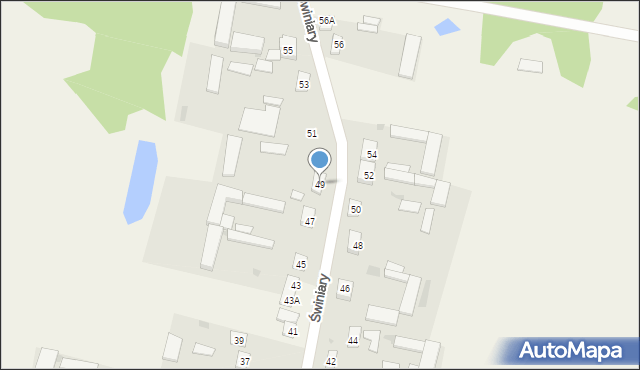 Świniary, Świniary, 49, mapa Świniary
