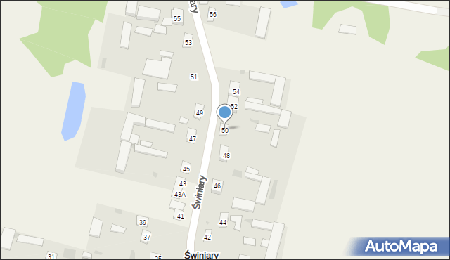 Świniary, Świniary, 50, mapa Świniary