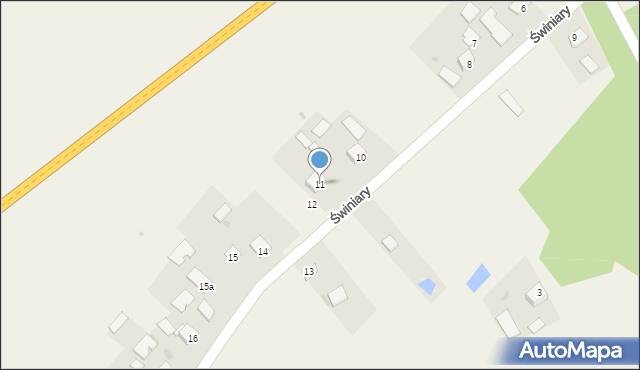 Świniary, Świniary, 11, mapa Świniary