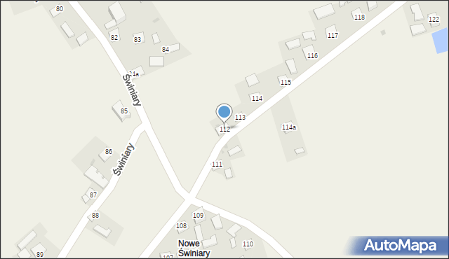 Świniary, Świniary, 112, mapa Świniary