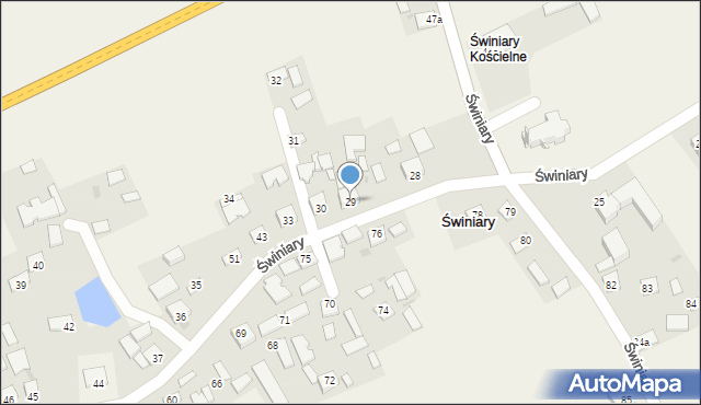 Świniary, Świniary, 29, mapa Świniary