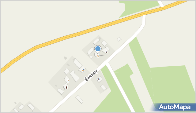 Świniary, Świniary, 5, mapa Świniary