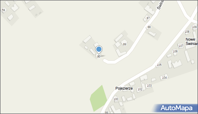 Świniary, Świniary, 91, mapa Świniary