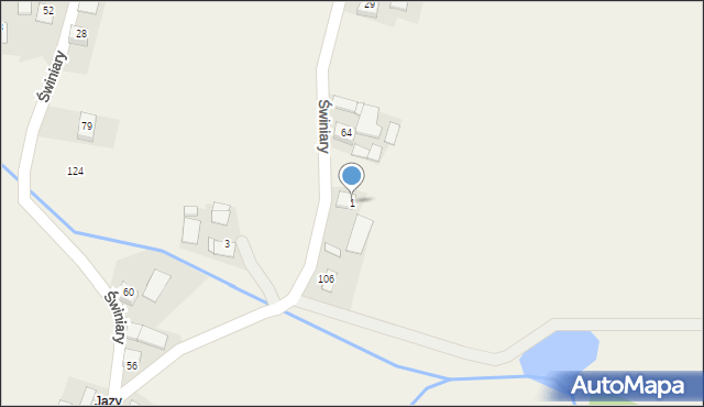 Świniary, Świniary, 1, mapa Świniary