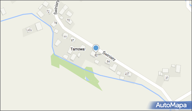 Świniary, Świniary, 92, mapa Świniary
