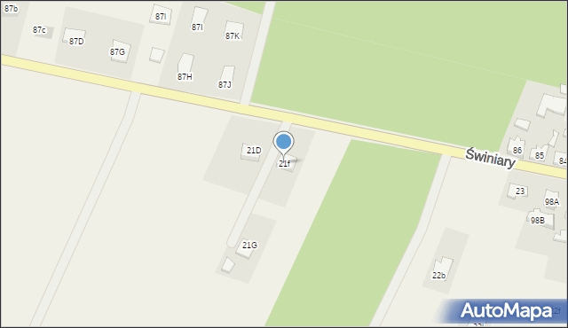 Świniary, Świniary, 21f, mapa Świniary
