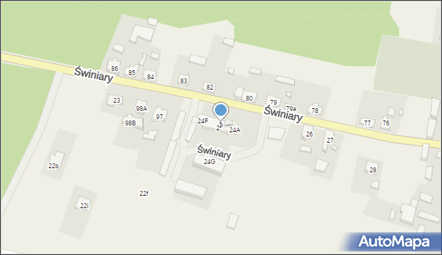 Świniary, Świniary, 24C, mapa Świniary
