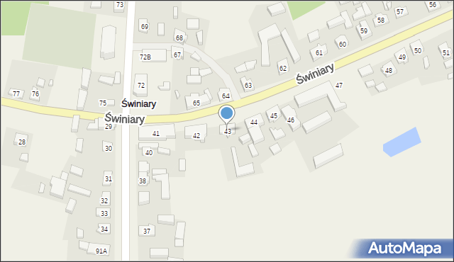 Świniary, Świniary, 43, mapa Świniary