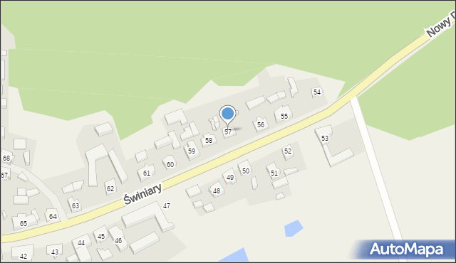 Świniary, Świniary, 57, mapa Świniary