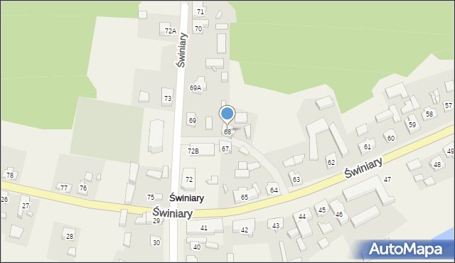 Świniary, Świniary, 68, mapa Świniary
