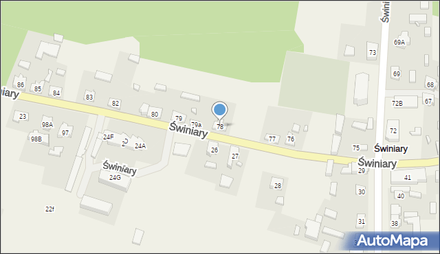 Świniary, Świniary, 78, mapa Świniary