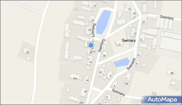 Świniary, Świniary, 40, mapa Świniary