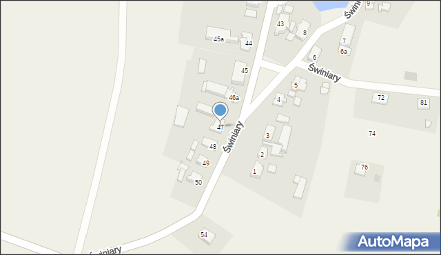 Świniary, Świniary, 47, mapa Świniary