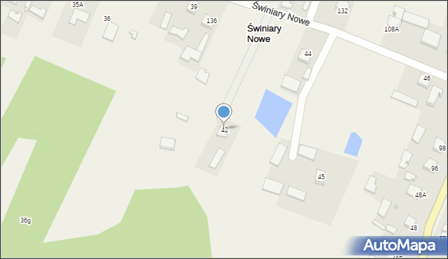 Świniary Nowe, Świniary Nowe, 42, mapa Świniary Nowe