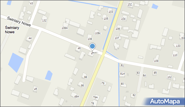 Świniary Nowe, Świniary Nowe, 47, mapa Świniary Nowe