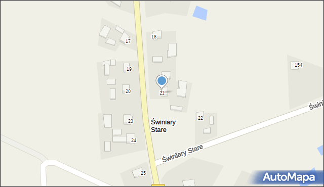 Świniary Stare, Świniary Stare, 21, mapa Świniary Stare