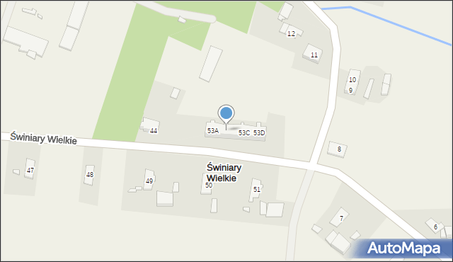 Świniary Wielkie, Świniary Wielkie, 53B, mapa Świniary Wielkie