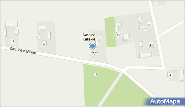 Świnice Kaliskie, Świnice Kaliskie, 16, mapa Świnice Kaliskie
