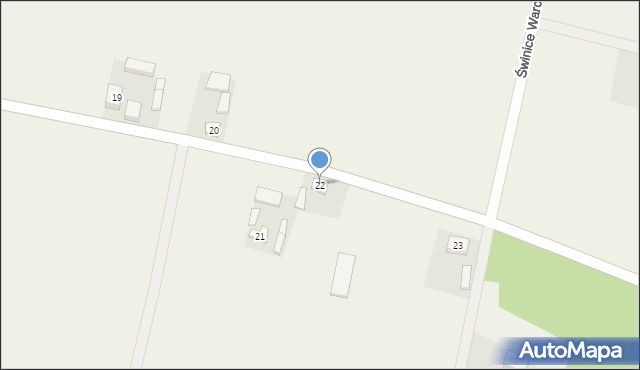 Świnice Warckie-Kolonia, Świnice Warckie-Kolonia, 22, mapa Świnice Warckie-Kolonia
