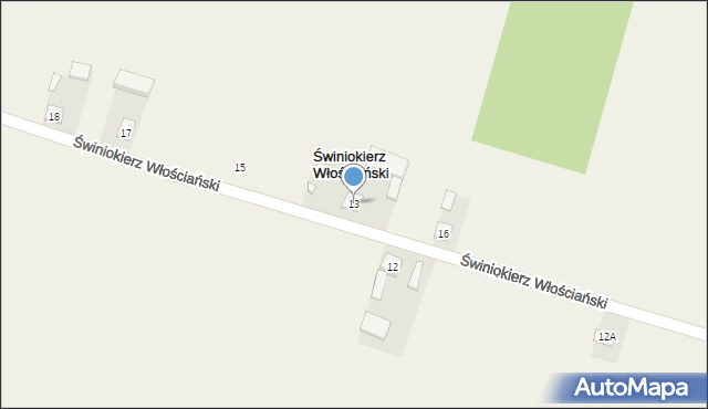 Świniokierz Włościański, Świniokierz Włościański, 13, mapa Świniokierz Włościański