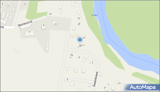 Świniotop, Świerkowa, 16, mapa Świniotop