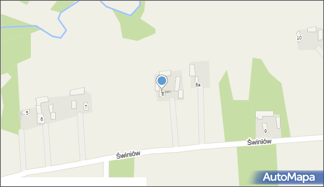 Świniów, Świniów, 8, mapa Świniów