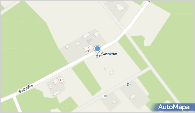 Świnków, Świnków, 21A, mapa Świnków