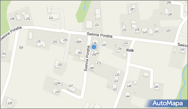 Świnna Poręba, Świnna Poręba, 141, mapa Świnna Poręba