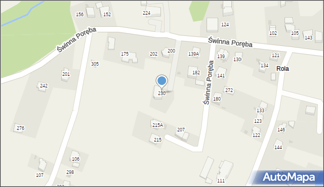 Świnna Poręba, Świnna Poręba, 230, mapa Świnna Poręba