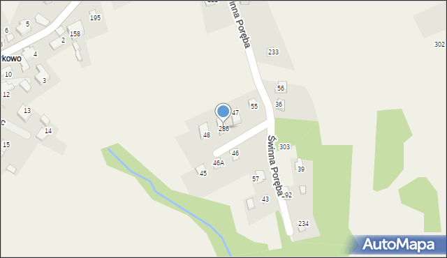 Świnna Poręba, Świnna Poręba, 286, mapa Świnna Poręba