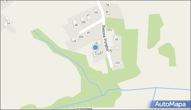 Świnna Poręba, Świnna Poręba, 315, mapa Świnna Poręba