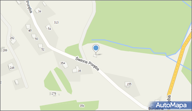 Świnna Poręba, Świnna Poręba, 316, mapa Świnna Poręba